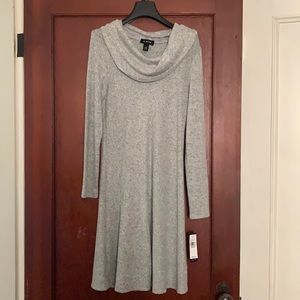 Cowl neck sweater dress!
